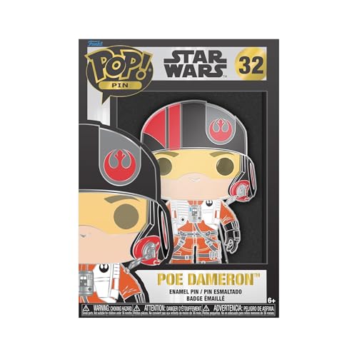 Loungefly POP! Large Enamel Enamel Pin STAR WARS: Poe Dameron - Star Wars Emaille-Nadeln - Niedliche Brosche Zum Sammeln - Für Rucksäcke & Taschen - Geschenkidee - Offizielle Handelswaren Loungefly POP! Large Enamel Enamel Pin STAR WARS: Poe Dameron - Star Wars Emaille-Nadeln - Niedliche Brosche Zum Sammeln - Für Rucksäcke & Taschen - Geschenkidee - Offizielle Handelswaren von Funko