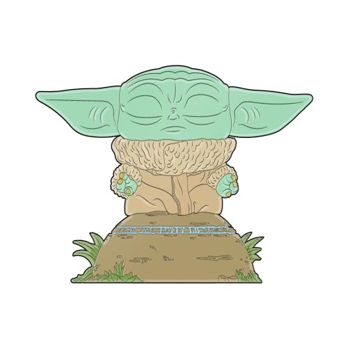 Loungefly POP! Large Enamel Enamel Pin Star Wars: GROGU - The Child - The Mandalorian Emaille-Nadeln - Niedliche Brosche Zum Sammeln - Für Rucksäcke & Taschen - Geschenkidee - Offizielle Handelswaren von Funko