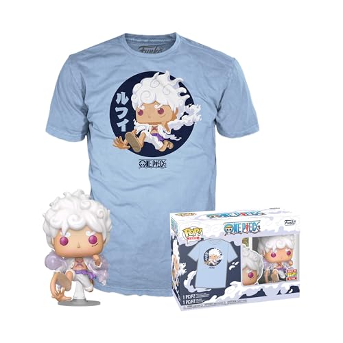 Loungefly Pop! & Tee: OP - Luffy Fifth Gear - L - One Piece- T-Shirt - Kleidung mit Vinyl-Sammelfigur - Geschenkidee - Spielzeug und Kurzärmeliges Top Für Erwachsene Männer und Frauen von Funko