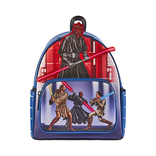 Loungefly Disney - Star Wars - Darth Maul Villains - Rucksack - Amazon-Exklusiv - Premium-Vegan-Leder - Geschenkidee - Offizielle Merchandise - für Jungen, Mädchen, Männer und Frauen - Filmfans von Funko