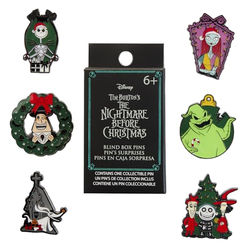 Loungefly - Walt Disney - Jack Skellington - The Nightmare Before Christmas - Seasonal - Enamel Pin Set - The Nightmare Before Christmas - Blind Box Emaille-Nadeln - Niedliche Brosche Zum Sammeln von Funko