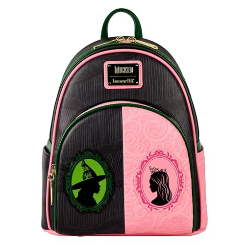 Loungefly - Wicked - Pink & Green Mini Backpack - Wicked Part 1 - Niedliche Sammeltasche - Geschenkidee - Offizielle Handelswaren - Für Jungen, Mädchen Men und Frauen - Movies Fans von Funko
