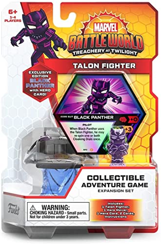 Marvel Battleworld: Series 2 Treachery at Twilight Collectable Adventure Game - Talon Fighter (Includes Black Panther Exclusive) - Ideal for Ages 6+ von Funko