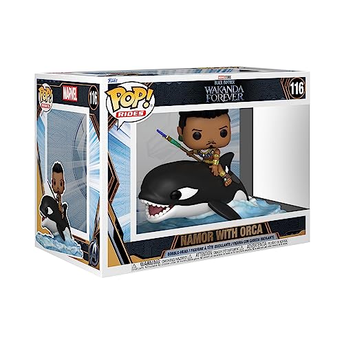 Funko Pop! Ride Super Deluxe: Black Panther: Wakanda Forever - Namor with Orca - Vinyl-Sammelfigur - Geschenkidee - Offizielle Handelswaren - Spielzeug Für Kinder und Erwachsene - Movies Fans Funko Pop! Ride Super Deluxe: Black Panther: Wakanda Forever - Namor with Orca - Vinyl-Sammelfigur - Geschenkidee - Offizielle Handelswaren - Spielzeug Für Kinder und Erwachsene - Movies Fans von Marvel