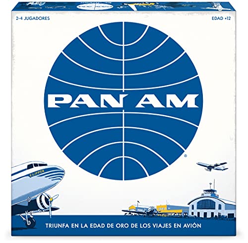 PAN AM Lustiges Strategie-Brettspiel für die ganze Familie - Spanische Sprache - Enthält 52 Flugzeug-Miniaturen aus 4 verschiedenen Fluglinien-Epochen (ab 12 Jahren) Ideal für 2-4 Spieler von FUNKO GAMES