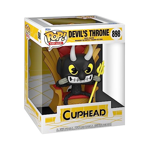 Funko Pop! Deluxe: Cuphead - The Devil in Chair - Vinyl-Sammelfigur - Geschenkidee - Offizielle Handelswaren - Spielzeug Für Kinder und Erwachsene - Video Games Fans - Modellfigur Für Sammler von Funko