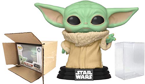 POP! Funko Star Wars The Mandalorian - Baby Yoda The Child Vinyl Figure - Shipped in Pop Protector and Individual Cardboard Box von Funko