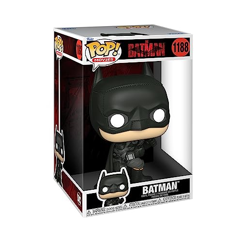 Funko Pop! Jumbo: DC The Batman - Batman - Vinyl-Sammelfigur - Geschenkidee - Offizielle Handelswaren - Spielzeug Für Kinder und Erwachsene - Movies Fans - Modellfigur Für Sammler und Display von Funko