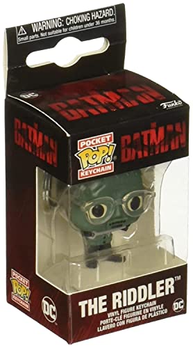 Funko Pop! Keychain: DC The Batman - The Riddler - Neuartiger Schlüsselanhänger - Vinyl-Minifigur Zum Sammeln - Strumpffüller - Geschenkidee - Offizielle Handelswaren - Movies Fans - Minifigur von Funko