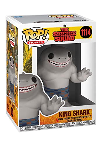 Funko Pop! Movies: TSS - King Shark - Suicide Squad 2 - Vinyl-Sammelfigur - Geschenkidee - Offizielle Handelswaren - Spielzeug Für Kinder und Erwachsene - Movies Fans - Modellfigur Für Sammler von Funko