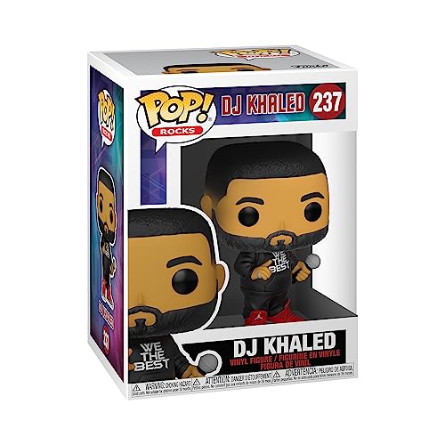 Funko Pop! Rocks: DJ Khaled - Vinyl-Sammelfigur - Geschenkidee - Offizielle Handelswaren - Spielzeug Für Kinder und Erwachsene - Music Fans - Modellfigur Für Sammler und Display von Funko