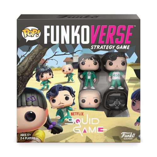Funko Games Funko - Funkoverse: Squid Game 4-Pack - Light Strategy Board Game for Children & Adults (Ages 10+) - 2-4 Players - Vinyl-Sammelfigur - Geschenkidee von Funko