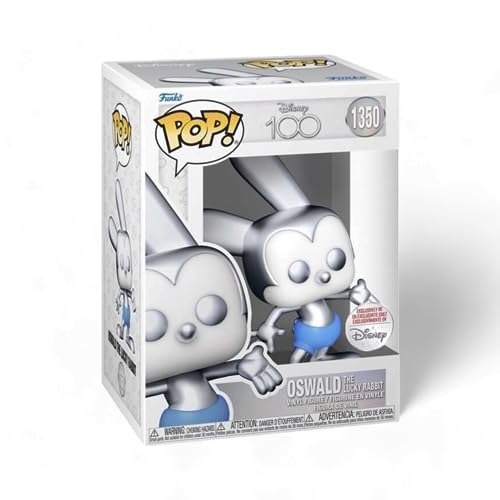 Pop! Oswald The Lucky Rabbit (Platinum) - Disney 100 (Sticker Special Edition) von Funko