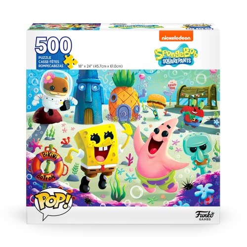 Pop! Rätsel Spongebob -Quadrat - 500 Stück - 45,7 cm x 61 cm - Englisch von Funko