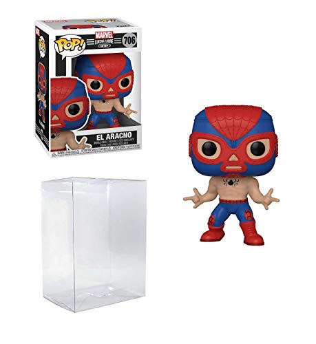 Spider-Man El Aracno Pop #706 Pop Marvel Luchadores Vinyl Figure (Bundled with EcoTek Protector to Protect Display Box) von Funko
