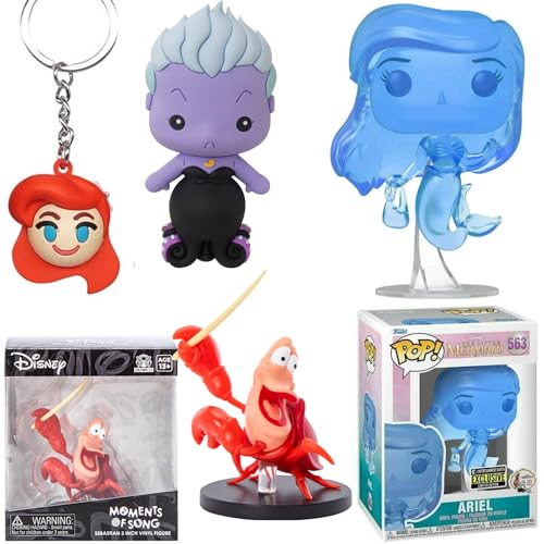 Water Ariel Figure Little Mermaid Exclusive Disney Pop! Bundled with Sebastian Character Cartoon Mini Kiss The Girl + Ursula Villain Clip + Icon Hanger 4 Items Water Ariel Figure Little Mermaid Exclusive Disney Pop! Bundled with Sebastian Character Cartoon Mini Kiss The Girl + Ursula Villain Clip + Icon Hanger 4 Items von Funko