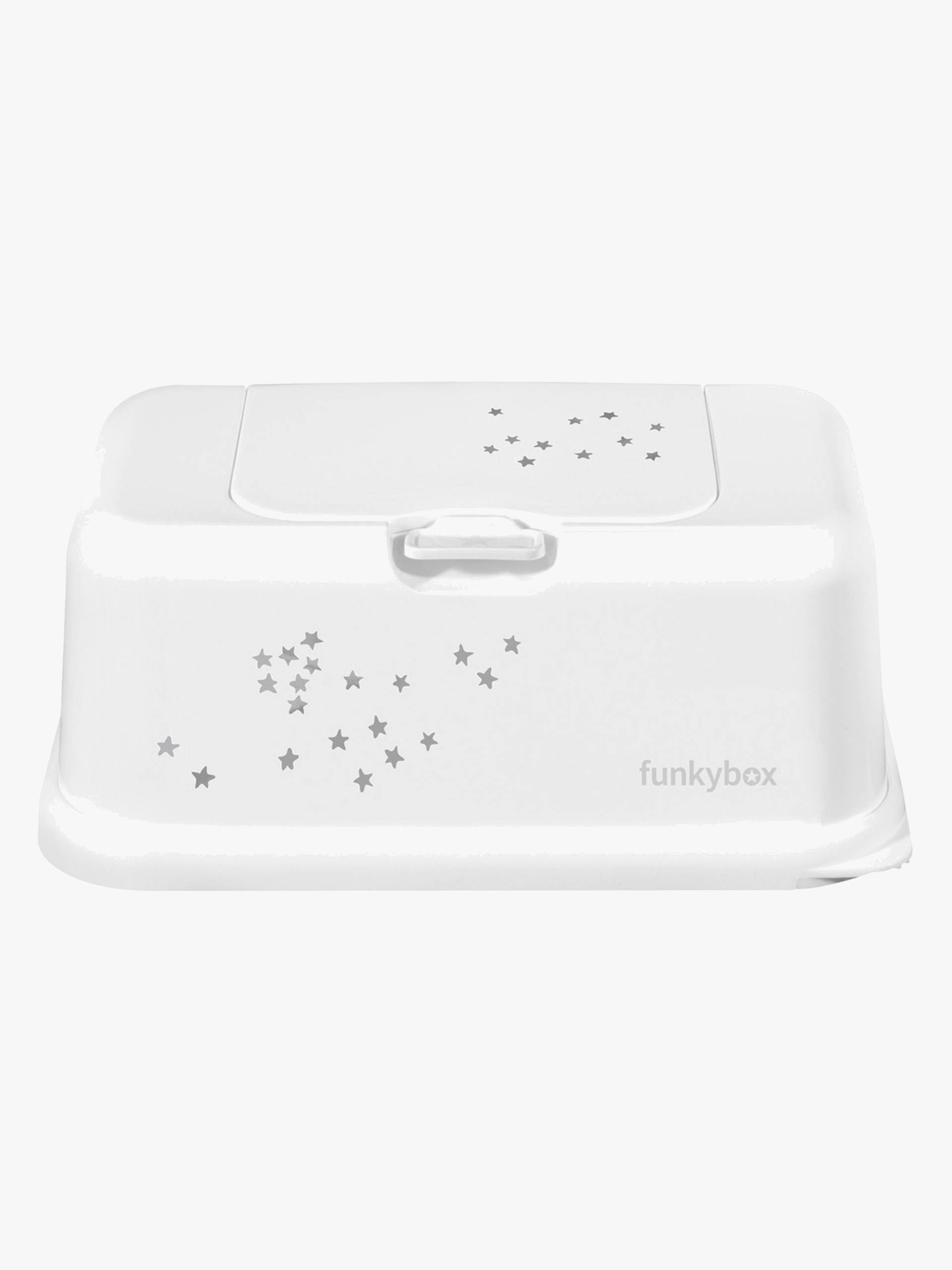 Funkybox Aufbewahrungsbox Feuchttücher Little Stars, White von Funkybox