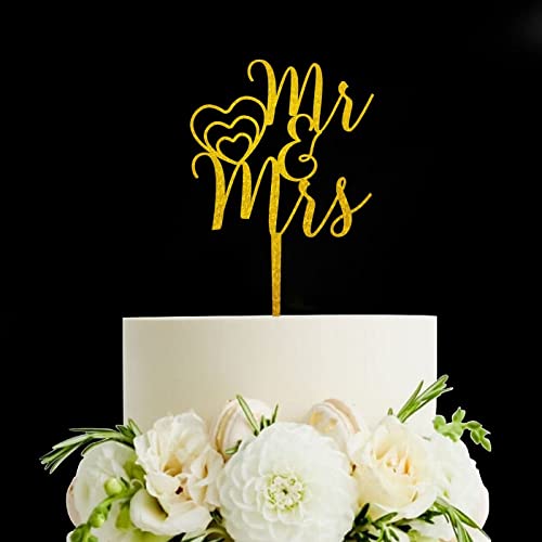 Herzen Mr & Mrs Hochzeitstorte Topper Vow Renewal Cake Topper Elegant Jahrestag Cake Topper Einzigartiges Geschenk für Hochzeit Verlobung Jahrestag Gold Herzen Mr & Mrs Hochzeitstorte Topper Vow Renewal Cake Topper Elegant Jahrestag Cake Topper Einzigartiges Geschenk für Hochzeit Verlobung Jahrestag Gold von Funlucy