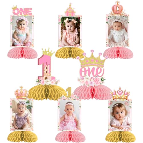Funmemoir Prinzessin 1. Geburtstag Party Dekorationen 8 Stück Prinzessin 1. Geburtstag Foto Wabenaufsatz Doppelseitige Prinzessin Tischdekoration für Mädchen erster Geburtstag Party Dekorationen Funmemoir Prinzessin 1. Geburtstag Party Dekorationen 8 Stück Prinzessin 1. Geburtstag Foto Wabenaufsatz Doppelseitige Prinzessin Tischdekoration für Mädchen erster Geburtstag Party Dekorationen von Funmemoir