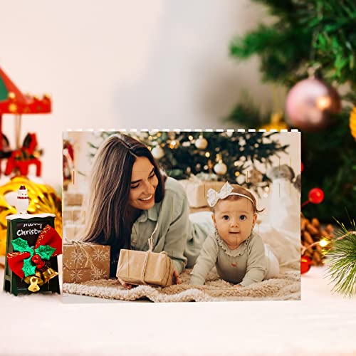 Personalisierte Bausteine mit Foto Puzzle mit Bild Herz Quadrat Geformt Bausteine Sich Selbst Gestalten Benutzerdefiniertes Bild Geschenke Weihnachten Geburtstag für Paare Erwachsene und Kinder von Funmii