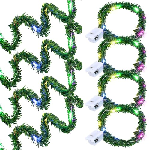 4 Stück Puppenhaus Mini LED Lichterkette,1/12 farbige Lichterkette Miniatur Haus Licht Dekor,Wichtel Lichterkette Miniatur,Bunte Miniatur Puppenhaus Lampen für Weihnachtsdeko Puppenhaus Möbel 4 Stück Puppenhaus Mini LED Lichterkette,1/12 farbige Lichterkette Miniatur Haus Licht Dekor,Wichtel Lichterkette Miniatur,Bunte Miniatur Puppenhaus Lampen für Weihnachtsdeko Puppenhaus Möbel von Funmo