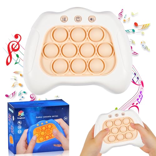 Funmo Pop Fidget it Spielzeug, Push Bubble Spiel, Bubble Sensory Squeeze Toys, Push and Pop Bubble Sensory Fidget Toy, Pop Spielmaschine für Kinder Stressabbau Spielzeug Geschenke (weiß) von Funmo