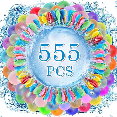 Funnity 555 Stück Wasserbomben Selbstschließend, 60 Sekunden Schnellfüller Wasserbombem, Bunt Gemischt Wasserballons, Wasserbombem Selbstschließend ohne Knoten für Sommer Party Funnity 555 Stück Wasserbomben Selbstschließend, 60 Sekunden Schnellfüller Wasserbombem, Bunt Gemischt Wasserballons, Wasserbombem Selbstschließend ohne Knoten für Sommer Party von Funnity