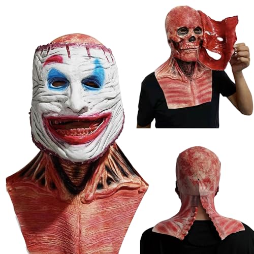 Funnity Halloween Masken Horror, Terror Totenkopf Maske, Doppelschichtige Jack Horror Maske, Realistischer Grusel-Look, Die ideale Wahl für Halloween-Partys und Geisterhaus-Themenv Funnity Halloween Masken Horror, Terror Totenkopf Maske, Doppelschichtige Jack Horror Maske, Realistischer Grusel-Look, Die ideale Wahl für Halloween-Partys und Geisterhaus-Themenv von Funnity