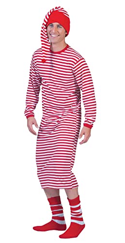 Funny Fashion CLOWN KLEID "CHARLIE RIVEL" f�r Erwachsene rot-wei�, Gr. 48 - 50 Funny Fashion CLOWN KLEID "CHARLIE RIVEL" f�r Erwachsene rot-wei�, Gr. 48 - 50 von Funny Fashion