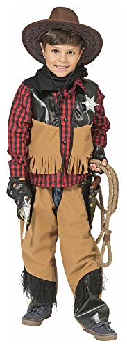 Funny Fashion Cowboy Kostüm Austin für Jungen | Kinder Wilder Westen Karnevalskostüm 116 von Funny Fashion