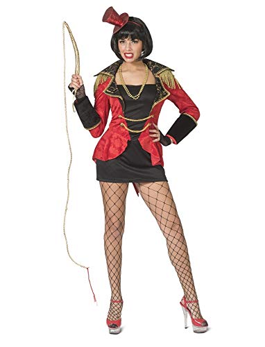 Funny Fashion Damen Kostüm sexy Zirkus Direktorin Dompteurin schwarz rot Karneval (40/42) von Funny Fashion