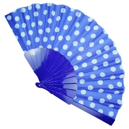 Funny Fashion Fifties Fächer mit Punkten | Blau - Handfächer Faltfächer Vintage Kostüm Zubehör Polka Dots 50er 60er Jahre Outfit Sommerparty Festival Sommer Karneval Funny Fashion Fifties Fächer mit Punkten | Blau - Handfächer Faltfächer Vintage Kostüm Zubehör Polka Dots 50er 60er Jahre Outfit Sommerparty Festival Sommer Karneval von Funny Fashion