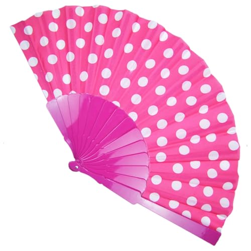 Funny Fashion Fifties Fächer mit Punkten | Pink - Handfächer Faltfächer Vintage Kostüm Zubehör Polka Dots 50er 60er Jahre Outfit Sommerparty Festival Sommer Karneval Funny Fashion Fifties Fächer mit Punkten | Pink - Handfächer Faltfächer Vintage Kostüm Zubehör Polka Dots 50er 60er Jahre Outfit Sommerparty Festival Sommer Karneval von Funny Fashion