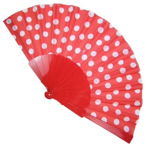 Funny Fashion Fifties Fächer mit Punkten | Rot Weiß - Handfächer Faltfächer Vintage Kostüm Zubehör Polka Dots 50er Jahre Outfit Sommerparty Festival Sommer Karneval Funny Fashion Fifties Fächer mit Punkten | Rot Weiß - Handfächer Faltfächer Vintage Kostüm Zubehör Polka Dots 50er Jahre Outfit Sommerparty Festival Sommer Karneval von Funny Fashion