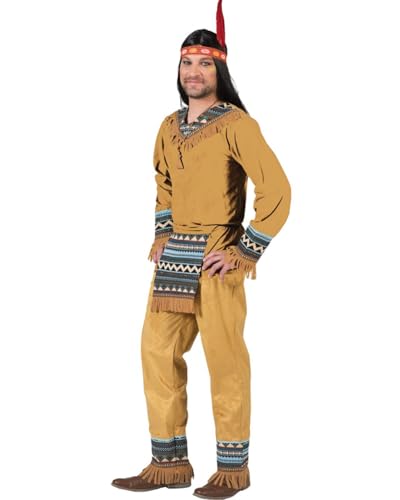 Funny Fashion Indianer Cherokee Herren Kostüm Gr. 52 54 von Funny Fashion