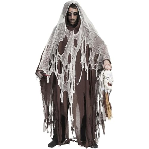 Halloween Umhang mit Kapuze - Braun - Gruseliges Ghul Tod Zombie Kostüm für Halloween, Mottoparty oder Karneval Halloween Umhang mit Kapuze - Braun - Gruseliges Ghul Tod Zombie Kostüm für Halloween, Mottoparty oder Karneval von Funny Fashion