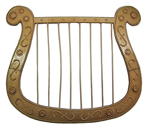 Harfe für Engel oder Troubadix Kostüm - Tolles Accessoire für Theater, Mottoparty oder Karneval von Funny Fashion