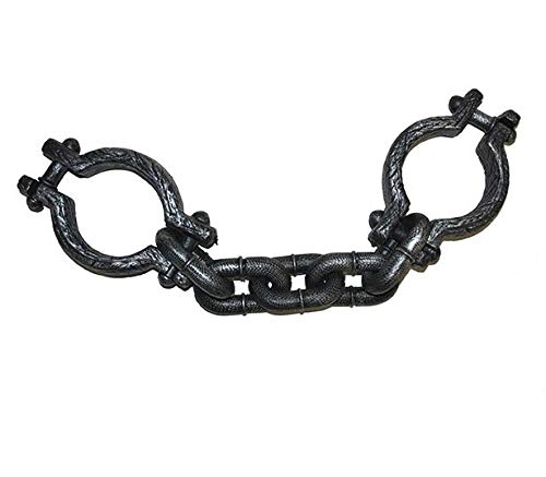 Kostüm Accessoires Zubehör, Riesen Mittelalter Kerker Handschellen, Jumbo Handcuffs , perfekt für Halloween Karneval und Fasching , Silber Kostüm Accessoires Zubehör, Riesen Mittelalter Kerker Handschellen, Jumbo Handcuffs , perfekt für Halloween Karneval und Fasching , Silber von Funny Fashion
