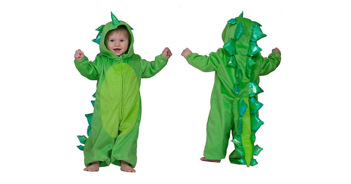 Kostüm Babydrache grün Gr. 92 Jungen Kleinkinder von Funny Fashion