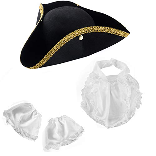 Funny Party Hats Piratenhut – Trikornhut im Kolonialstil – Revolutionärer Krieg Deluxe Piratenhut für Damen und Herren Funny Party Hats Piratenhut – Trikornhut im Kolonialstil – Revolutionärer Krieg Deluxe Piratenhut für Damen und Herren von Funny Party Hats