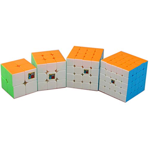 FunnyGoo MoYu MoFangJiaoShi Cubing Classroom MeiLong Cube Bundle 2x2 3x3 4x4 5x5 Magic Cube Cubing Classroom meilong Smooth Puzzles Cube Set Stickerless Gift Packing von FunnyGoo