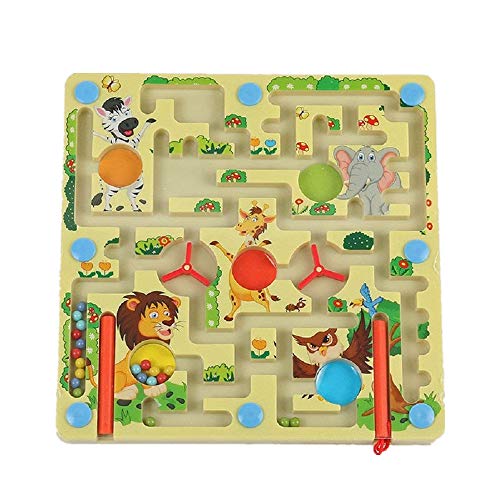 FunnyGoo Pen Driving Labyrinth Perlen Labyrinth Moving Pen Brettspiele + Flying Flight Chess Game Spielzeug (Tiere im Zoo) von FunnyGoo