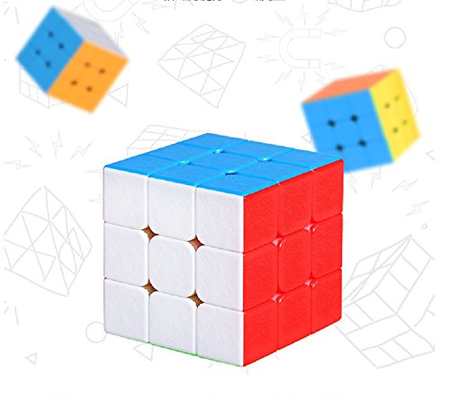 FunnyGoo Shengshou M Mr.M 3x3 M Magic Cube (Multicolor Stickerless) + One Cube Stand von FunnyGoo
