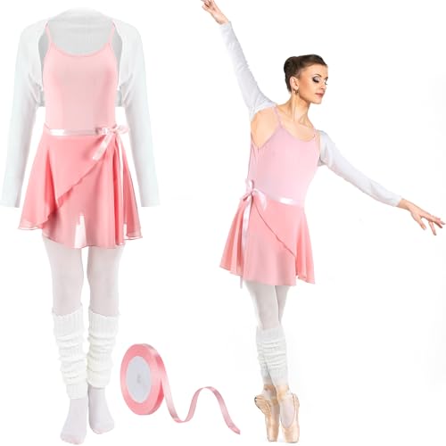 Funnysoft 6-teiliges Halloween-Ballerina-Kostüm-Set für Damen, Prinzessinnenkleid, rosa Ballerina-Kostüme für Halloween, Cosplay, Party, (M) von Funnysoft