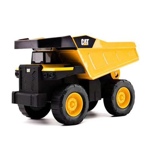 CAT Construction Compact Steel Dump Truck – 12” Heavy Duty Steel Construction Toy with Realistic Working Dump Bed – Durable Vehicle for Indoor & Outdoor Play – Ages 3+ von CAT