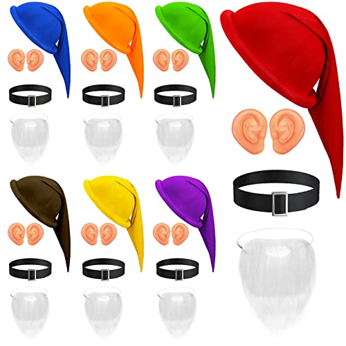 28 Stück Zwergkostüme Zubehör Zwerghüte Fake Ears Santa Weiß Fake Bart und Schwarzer Gürtel für Weihnachten Märchen Kostüme Party Zwerg Kostüme 28 Stück Zwergkostüme Zubehör Zwerghüte Fake Ears Santa Weiß Fake Bart und Schwarzer Gürtel für Weihnachten Märchen Kostüme Party Zwerg Kostüme von Funtery