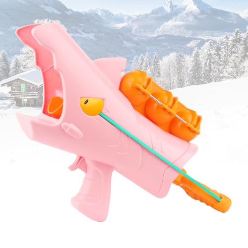 Schneeball Kanone Spielzeug, Schneeball Macher Schneeball Maker Schneeball Pistole Schneeball Blaster Schneeball Kämpfe Spielzeug für Kinder Jungen Mädchen im Freien Spielen Schnee (Rosa) von Funtery