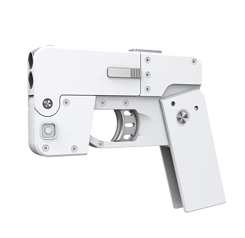Funthy Handy Form Folding Soft Bullet Gun Spielzeug, 2023 Deformation Folding Handy Shell Auswerfen Spielzeugpistole mit Patronenhülse Organisation und Kugeln -Desert von Funthy