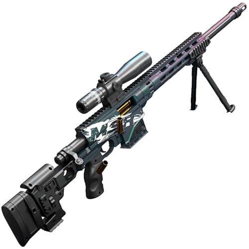 Spielzeug Scharfschützengewehr Kinder Schaumstoff-Blaster Gewehr mit 20 Weichen Bällen, Soft Bullet Sniper Toy Gun MSR Geeignet für Kinder und Erwachsene, 97 cm (Wüste) von Funthy
