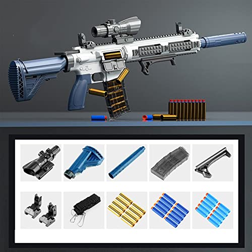 Spielzeugpistole, M416 Shell Ejection Soft Bullet Gun EVA Soft Sniper Rifle Gun, Blaster Weapon Toys Gun Kids Garden Game Spielzeug Geburtstagsgeschenk für Jungen Mädchen Jugendliche, Weiß Spielzeugpistole, M416 Shell Ejection Soft Bullet Gun EVA Soft Sniper Rifle Gun, Blaster Weapon Toys Gun Kids Garden Game Spielzeug Geburtstagsgeschenk für Jungen Mädchen Jugendliche, Weiß von Funthy